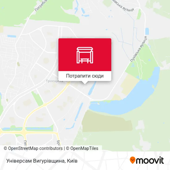 Карта Універсам Вигурівщина