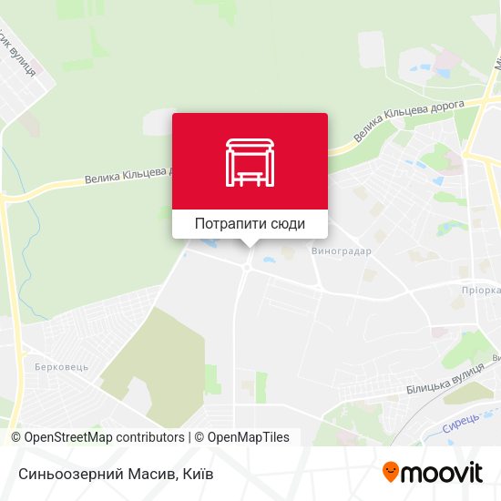 Карта Синьоозерний Масив