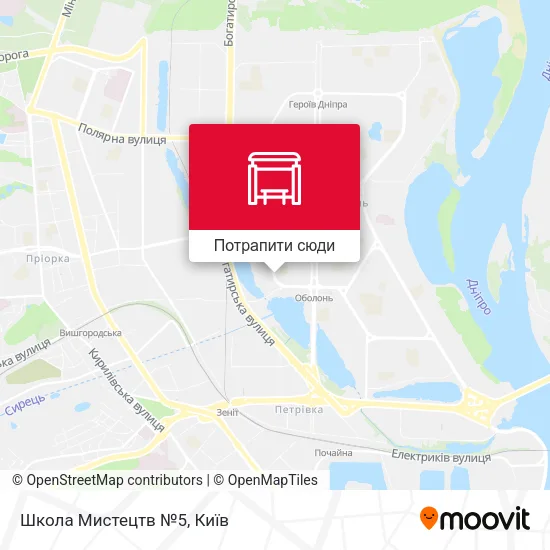 Карта Школа Мистецтв №5