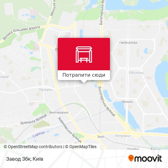 Карта Завод Збк