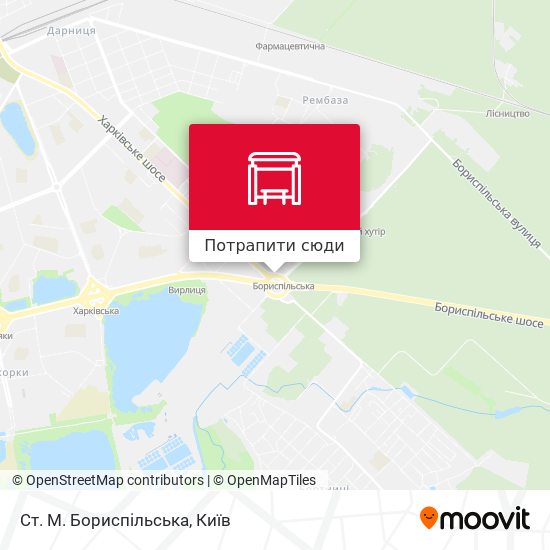 Карта Ст. М. Бориспільська