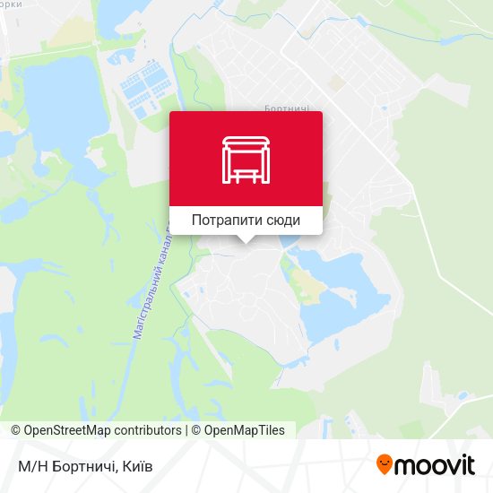 Карта М/Н Бортничi