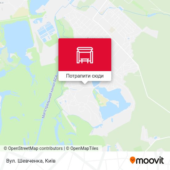 Карта Вул. Шевченка