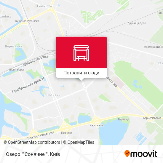 Карта Озеро ""Сонячне""