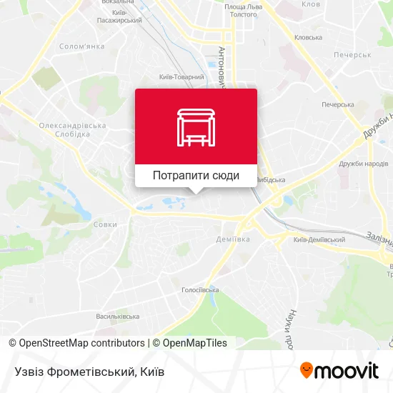 Карта Узвіз Фрометівський