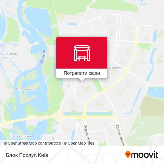 Карта Блок Послуг