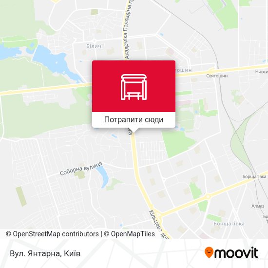 Карта Вул. Янтарна