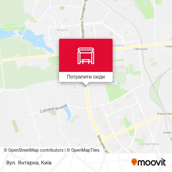 Карта Вул. Янтарна