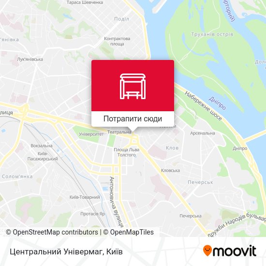 Карта Центральний Універмаг
