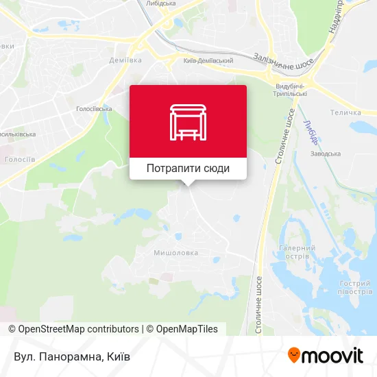Карта Вул. Панорамна