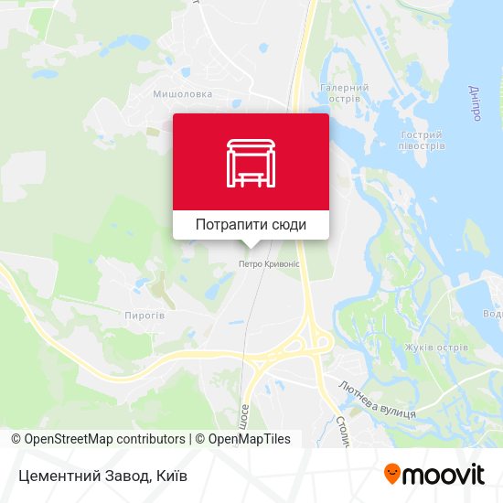 Карта Цементний Завод