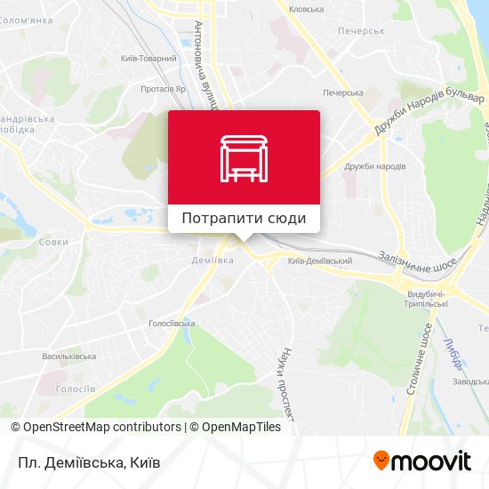 Карта Пл. Деміївська