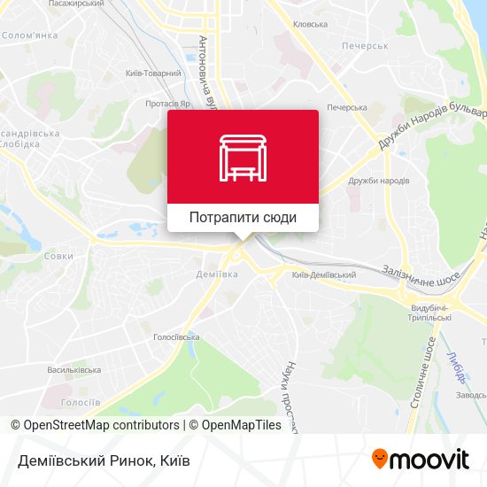 Карта Деміївський Ринок