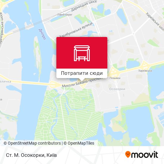Карта Ст. М. Осокорки
