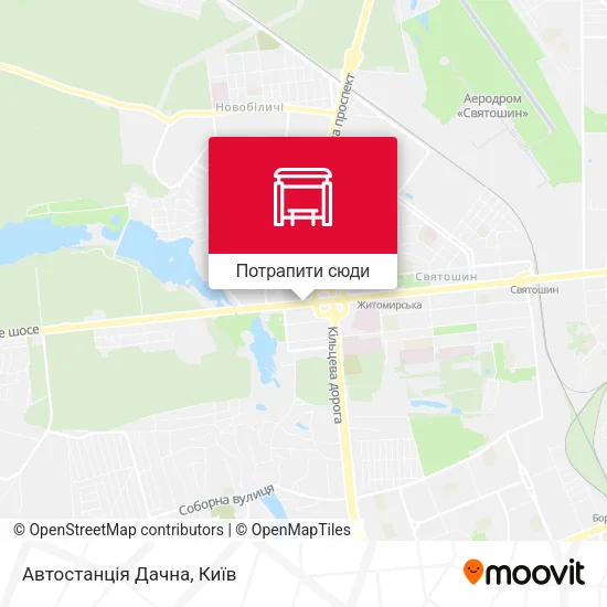 Карта Автостанція Дачна