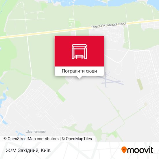 Карта Ж/М Західний