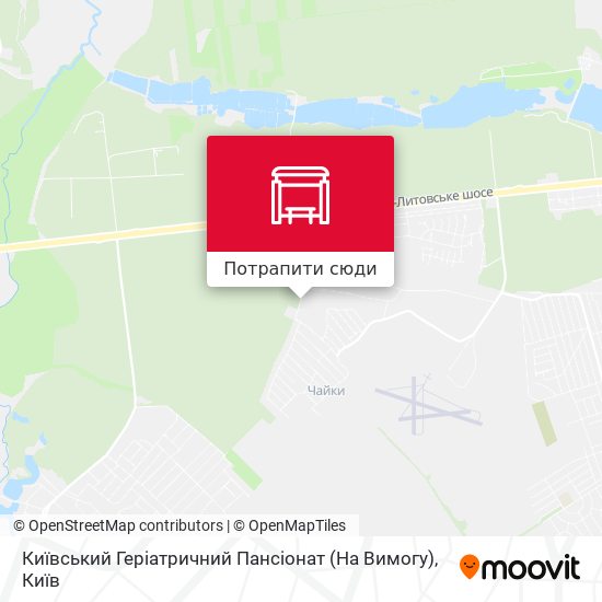 Карта Київський Геріатричний Пансіонат (На Вимогу)