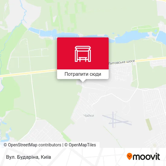Карта Вул. Бударіна