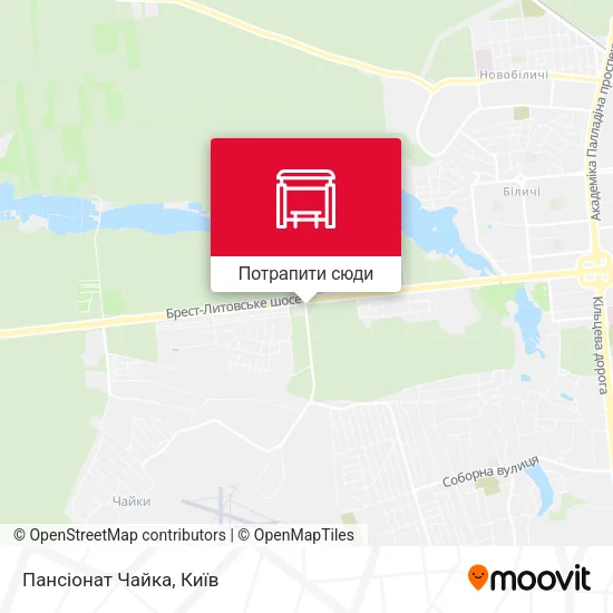Карта Пансіонат Чайка