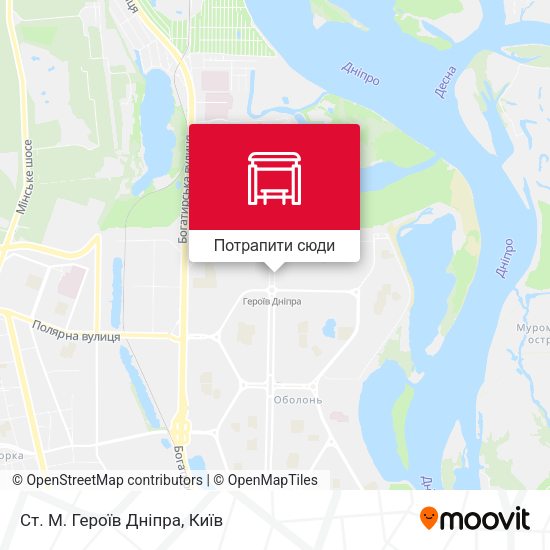 Карта Ст. М. Героїв Дніпра