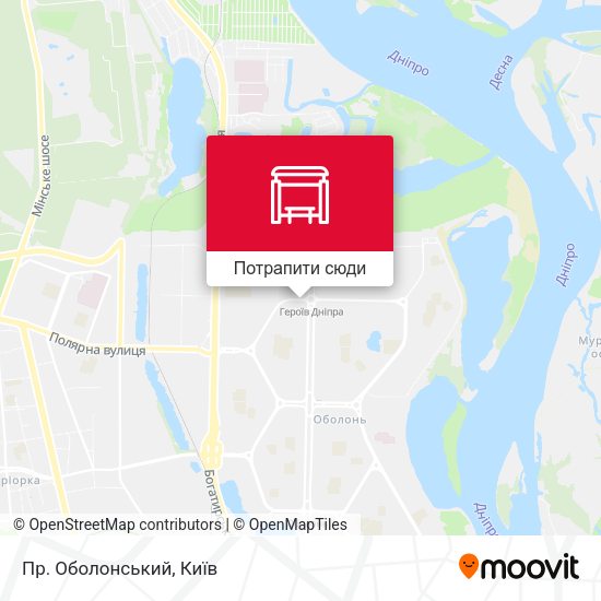 Карта Пр. Оболонський