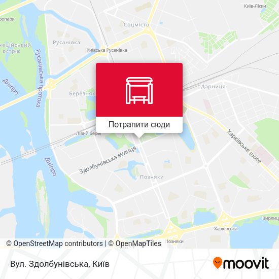 Карта Вул. Здолбунівська