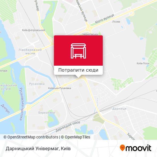 Карта Дарницький Універмаг