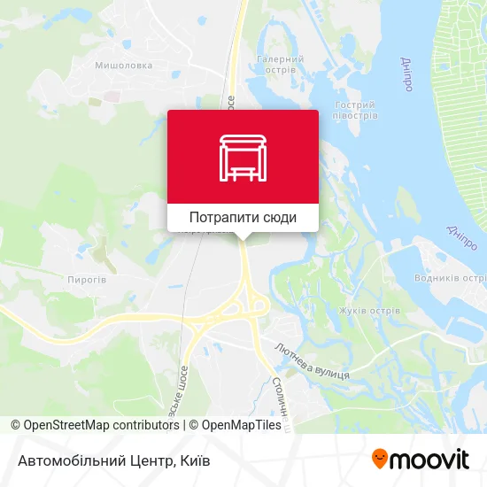 Карта Автомобільний Центр