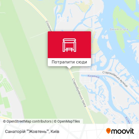 Карта Санаторій ""Жовтень""