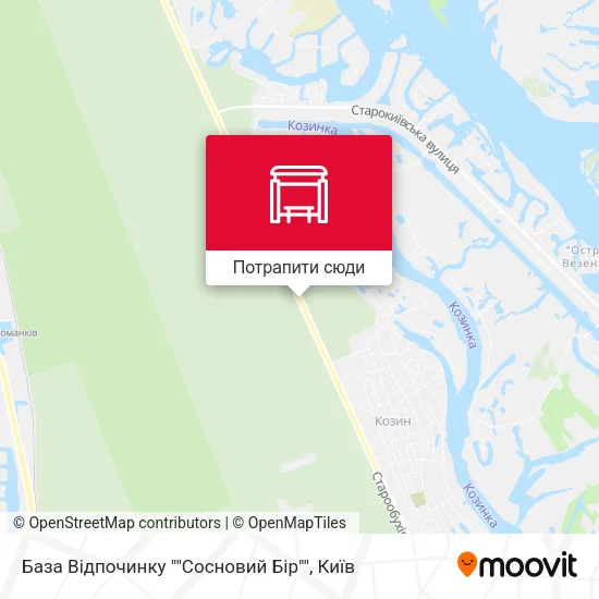 Карта База Відпочинку ""Сосновий Бір""