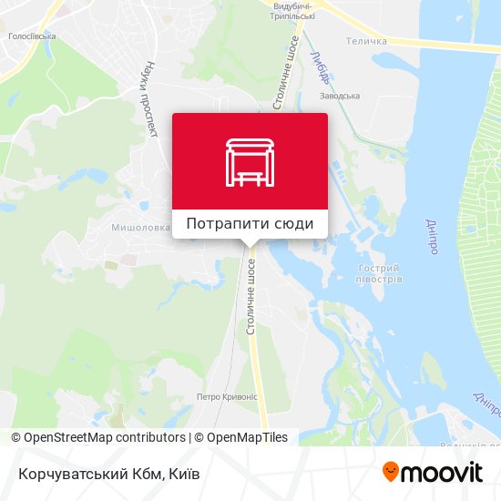 Карта Корчуватський Кбм