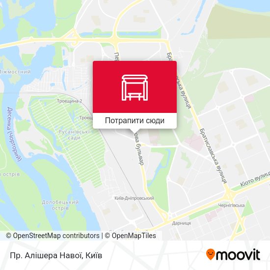 Карта Пр. Алішера Навої