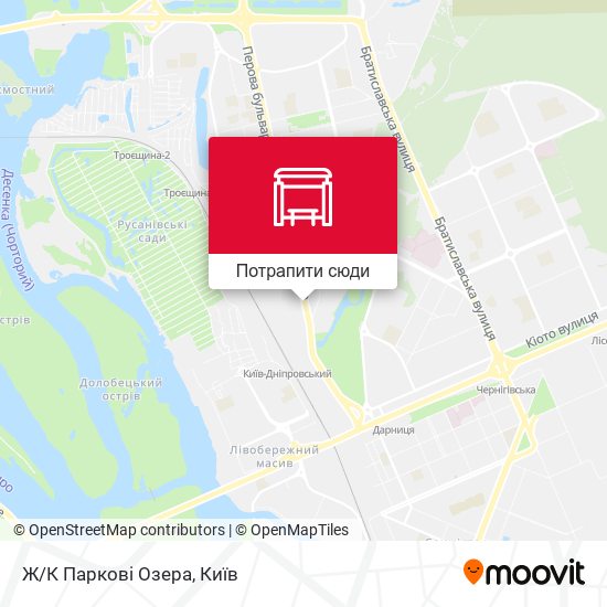 Карта Ж/К Паркові Озера