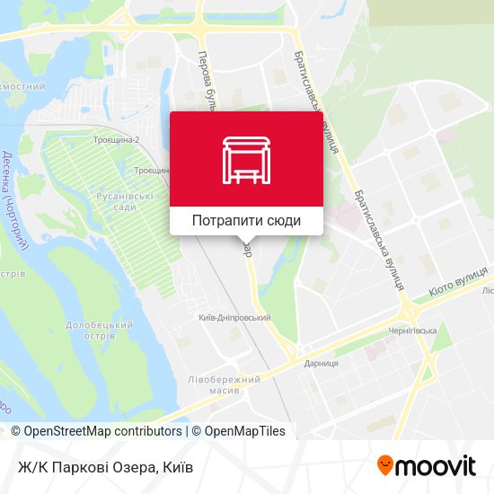 Карта Ж/К Паркові Озера