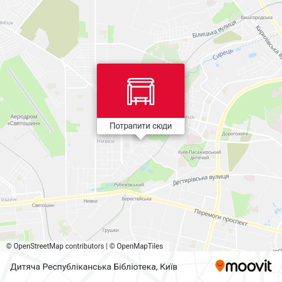 Карта Дитяча Республіканська Бібліотека