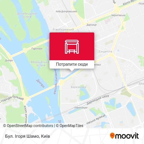 Карта Бул. Ігоря Шамо