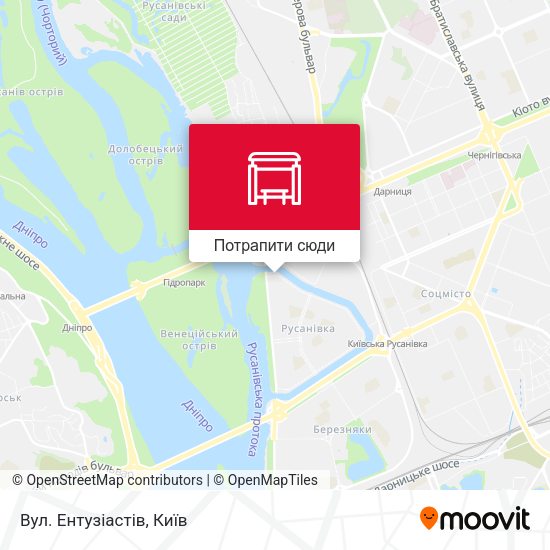 Карта Вул. Ентузіастів