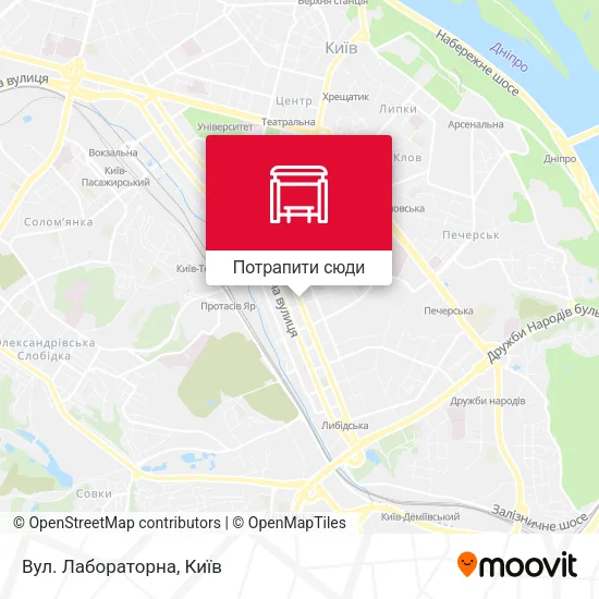 Карта Вул. Лабораторна