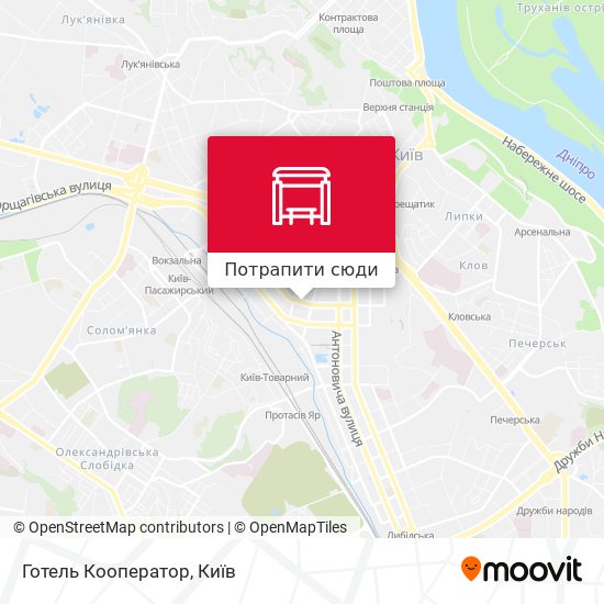 Карта Готель Кооператор