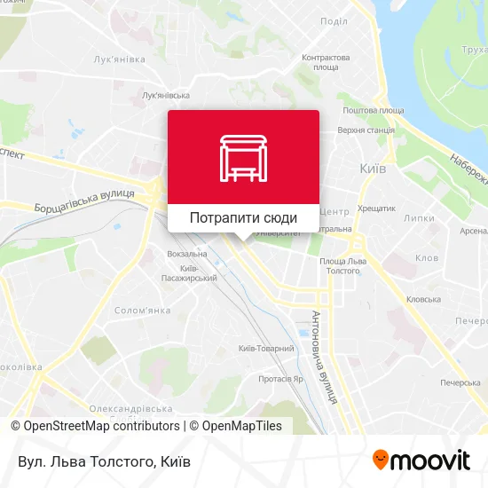 Карта Вул. Льва Толстого