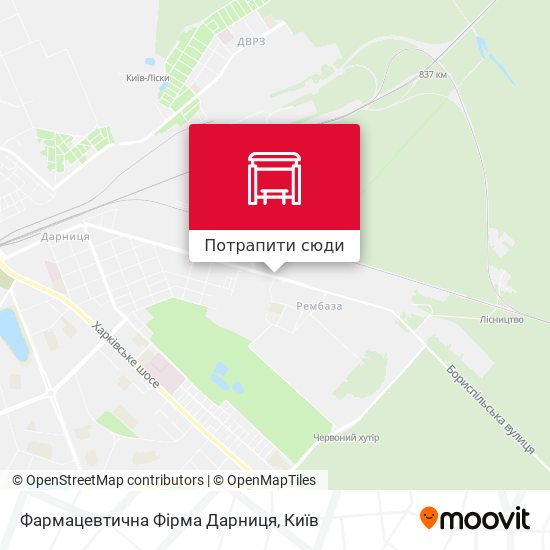 Карта Фармацевтична Фірма Дарниця