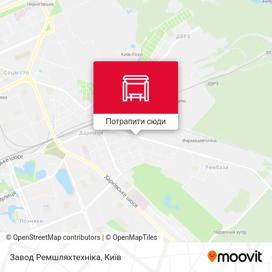Карта Завод Ремшляхтехніка