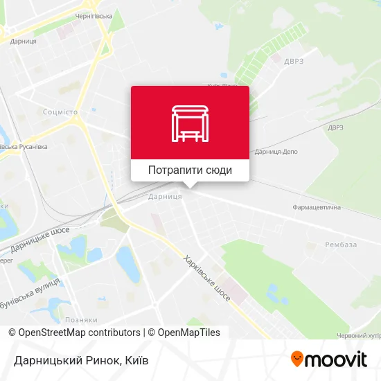 Карта Дарницький Ринок