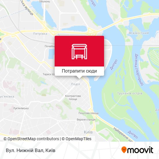 Карта Вул. Нижній Вал