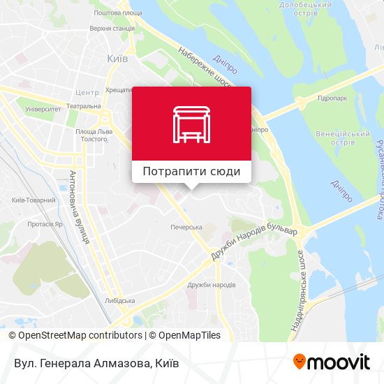 Карта Вул. Генерала Алмазова