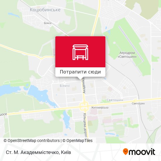 Карта Ст. М. Академмістечко