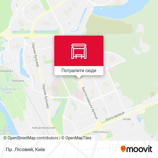 Карта Пр. Лісовий