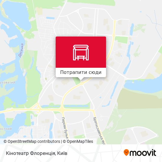 Карта Кінотеатр Флоренція