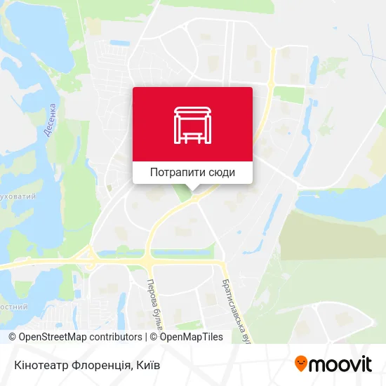 Карта Кінотеатр Флоренція