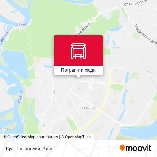 Карта Вул. Лісківська